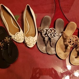 4 pairs of Tory Burch shoes size 10